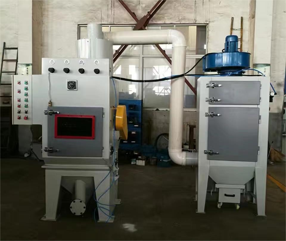 上饶中小型零件履带式自动喷砂机高效清洁省时省力