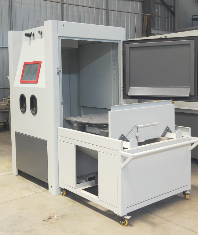 上饶箱式喷砂机 适合小工件批量处理