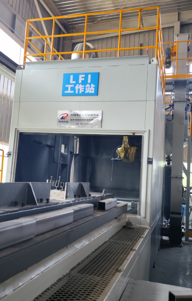 上饶无尘环保自动喷砂机，车间更安全更规范